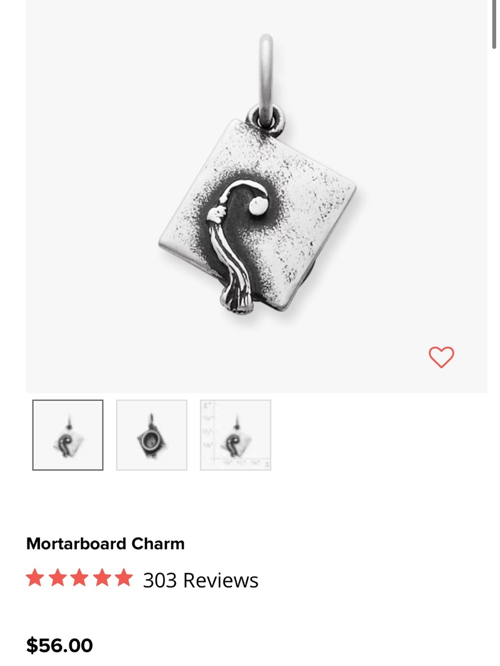 James Avery Mortarboard Charm - Picture 3 of 3